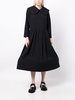 bib-collar midi dress