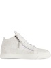 Kriss crocodile effect mid-top sneakers