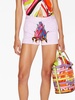 graphic-print cotton shorts