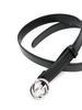 Interlocking G-buckle leather belt