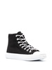 contrasting toe-cap lace-up sneakers