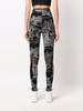 high-waist tattoo-print leggings