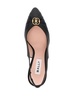 Emblem 80mm leather pumps