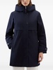 cotton hooded parka coat