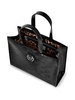 monogram patent tote bag