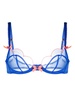 Blue Lorna Underwired Tulle Bra