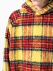 plaid-check print hoodie