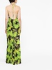 floral-print halterneck dress