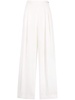 pleated wide-leg trousers