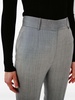 herringbone straight-leg trousers