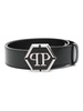 logo-buckle belt