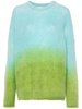 gradient-effect knitted sweater