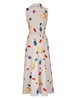 abstract-print silk dress