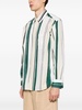 striped drop-shoulder cotton shirt