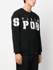 LS logo-print cotton jumper