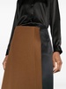 panelled asymmetric midi skirt