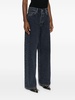 monogram-jacquard straight-leg jeans