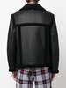 shearling-trim flight jacket