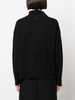 button-fastening cashmere jumper