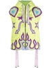 graphic-print gilet