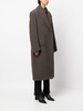 curly-texture wool-blend coat