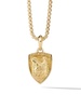 18kt yellow gold St. Michael amulet