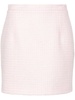 Alessandra Rich Sequin Checked Tweed Mini Skirt