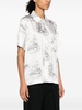 Toile de Jouy-print satin shirt