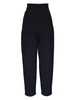 high-waisted cotton trousers