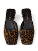 35mm leopard-print mules