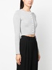 lurex cropped cardigan