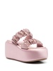 Aiko 80mm satin sandals