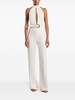 belted halterneck jumpsuit