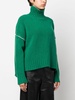 Wool Cable` Turtleneck