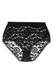 high-waist floral lace briefs