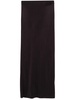 satin-finish maxi skirt