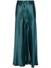 draped-detail maxi skirt