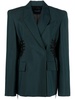 drawstring-fastening blazer