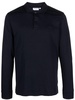 long-sleeve cotton polo shirt