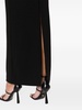 Tara crepe off-shouder maxi dress