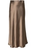 Boshan satin midi skirt