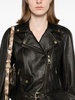 leather biker jacket