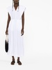 V-neck short-sleeve maxi dress