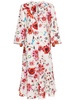 Floral Ease printed linen midi dress 