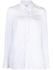 spread-collar cotton shirt