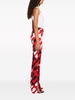 Leocorno-print straight-leg trousers