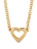 heart-pendant chain necklace