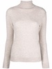 cashmere-silk roll-neck jumper