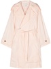 cut-out belted trench coat