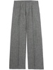 Inverted wool wide-leg trousers